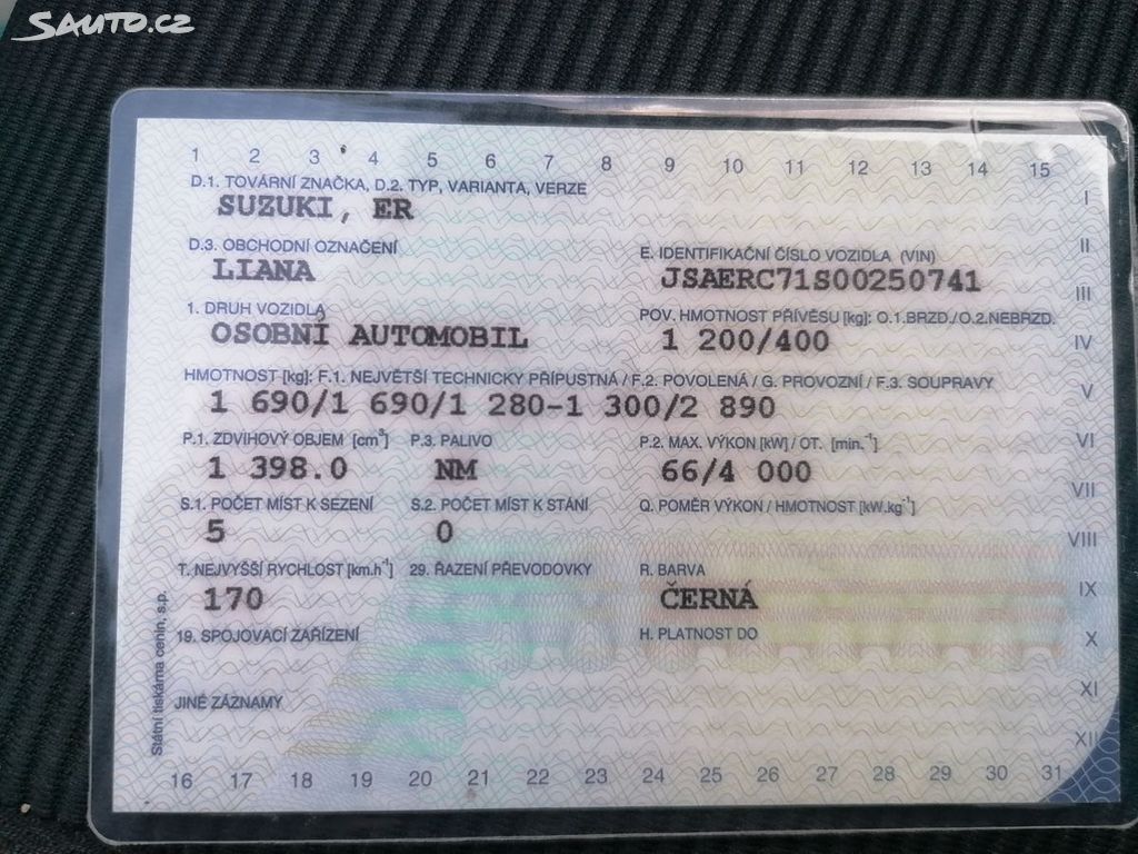 Suzuki Liana 1,4d PO ROZVODECH Sauto.cz